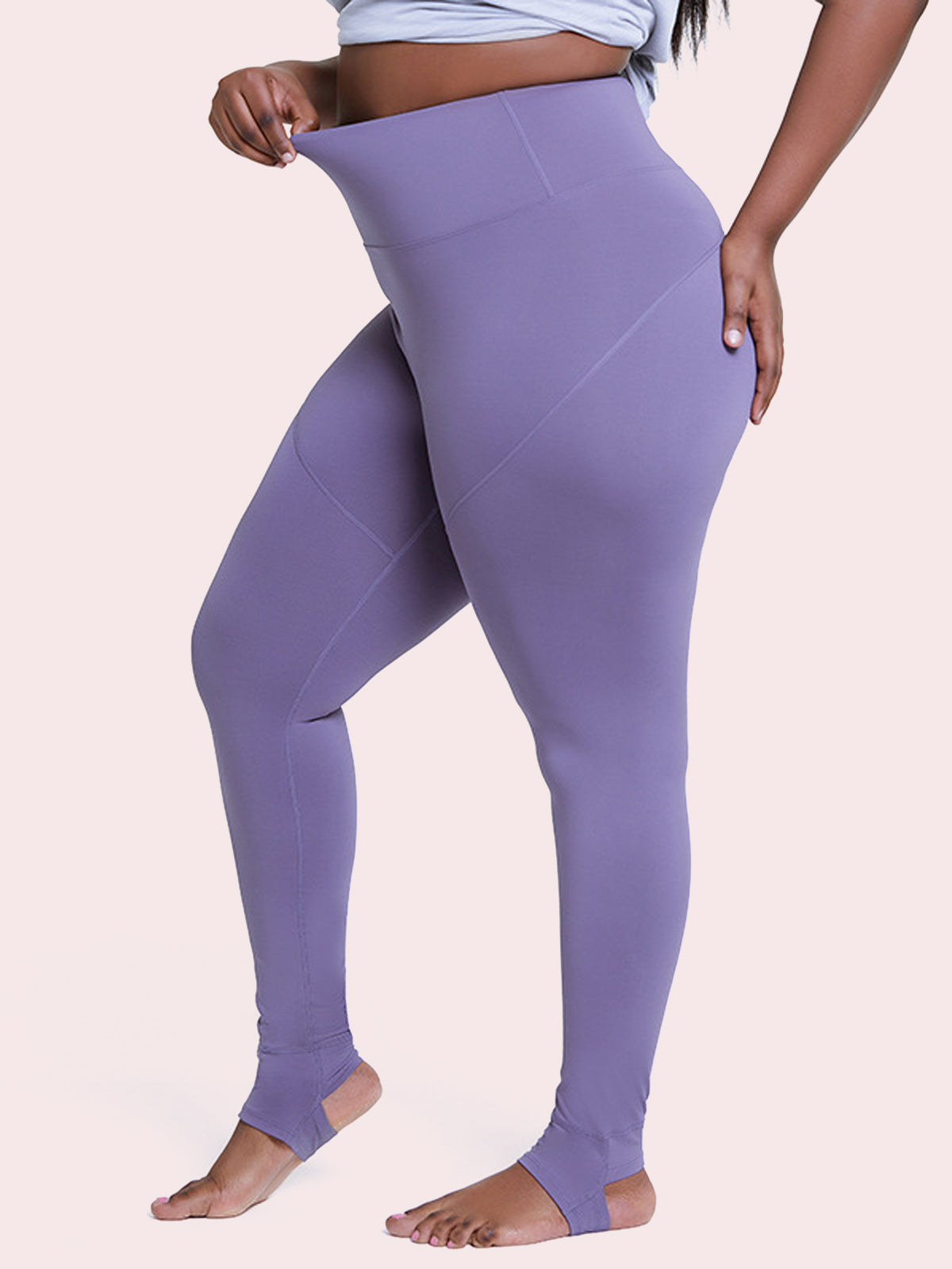 Legging de cintura alta con efecto piel desnuda y realce de glúteos