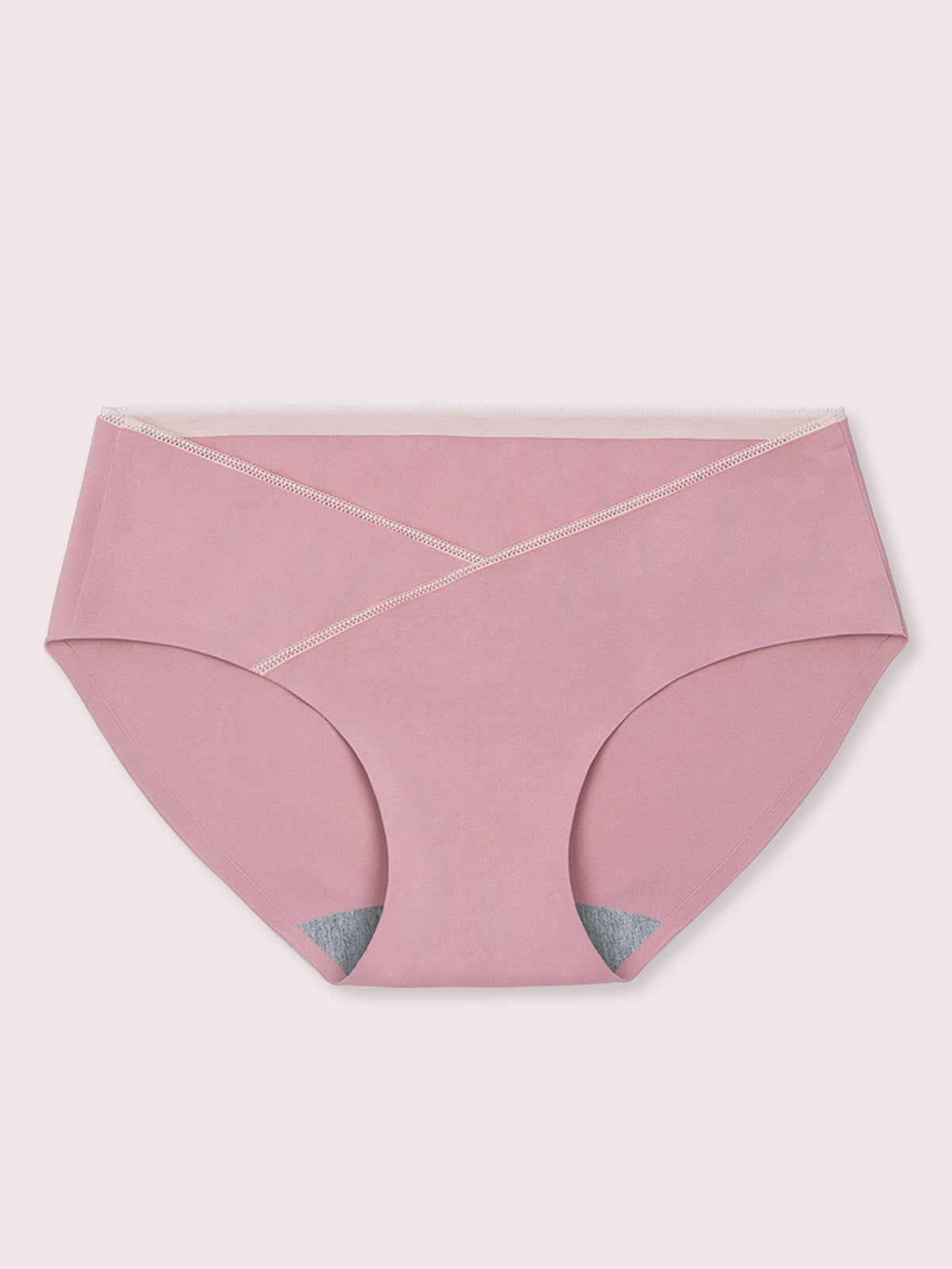 Paquete x 3 panties de maternidad de encaje de cintura baja de algodón puro